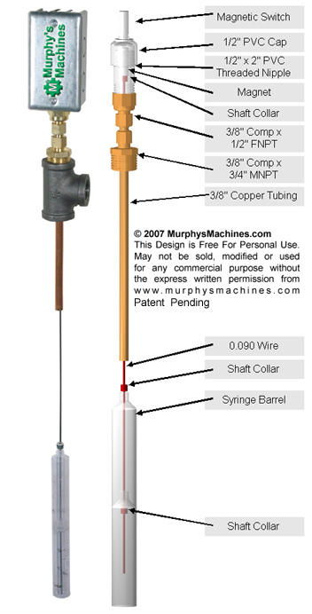 BioDiesel Processor Float Switch 